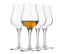 Krosno Set regalo bicchieri snifter da brandy e cognac per degustazione rum | Set 4 | 110 ml | Collezione Avant-garde | Per casa e ristoranti | Lavabili in lavastoviglie | Cristallo senza piombo