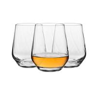 Krosno Splendour Lumi Collection, set di 3 bicchieri da 400 ml, ideali per acqua, succhi di frutta, cocktail, design elegante, lavabili in lavastoviglie, prodotti in Europa