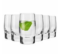 Krosno Vodka - Set di 6 bicchieri da liquore, 6 x 50 ml, collezione Sterling, moderni, perfetti per casa, ristoranti e per feste ed eventi, lavabili in lavastoviglie
