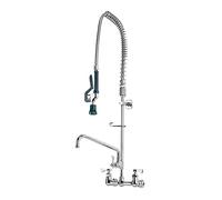 Krowne 17-109WL Royal Series 8" - Supporto centrale da parete pre-risciacquo con rubinetto aggiuntivo, beccuccio da 12", basso piombo
