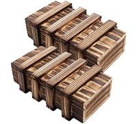 KroY PecoeD Scatola regalo in legno, 2 pezzi, magica scatola regalo con 2 scomparti di sicurezza, scatola regalo in legno personalizzata, puzzle, regalo per gioielli, denaro, matrimonio, compleanno