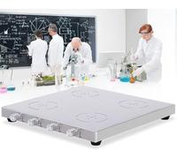 KRQDBCZ Agitatore Magnetico da Laboratorio, agitatore Magnetico Multi-Posizione Selezionabile 1/2/4/6, Controllo Indipendente, Piano di Lavoro in Acciaio Inox, per Uso in Laboratorio (2) (4)