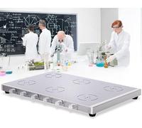 KRQDBCZ Agitatore Magnetico da Laboratorio, agitatore Magnetico Multi-Posizione Selezionabile 1/2/4/6, Controllo Indipendente, Piano di Lavoro in Acciaio Inox, per Uso in Laboratorio (2) (6)