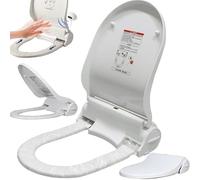 KRQDBCZ Cambio Automatico del Pad/Cambio del Pad Touch Riscaldamento/Cambio del Pad a microonde Toilette con Sedile riscaldato, Bidet Smart Elettrico - Temperatura costante 32-36°C, A (B)