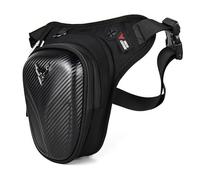 Krtopo Borsa da gamba per moto, espandibile, con 3 tasche con cerniera, impermeabile, in EVA, per uomini e donne, cinghia regolabile in vita, per ciclismo, escursionismo, pesca, uso tattico e sport