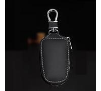 Krtopo Custodia a Portachiavi per Telecomando dell'auto in Vera Pelle Anche per Contenere Monete Unisex Nero
