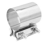 Krtopo Fascetta per Scarico - Fascetta a Banda con Giunto a Sovrapposizione in Acciaio Inossidabile 304 Universale per Sistemi di Scarico Silenziatori Convertitori Catalitici Riduttori (Ø 51mm)