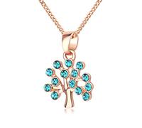 Kruckel I love Nature Rose Gold plated necklace made with Swarovski® crystals - 5071110