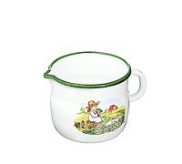 Krüger - Bollilatte, 12 cm, Decorazione: Bambino con oche
