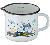 KRÜGER Casseruola Smaltata, 12 cm, Multicolore