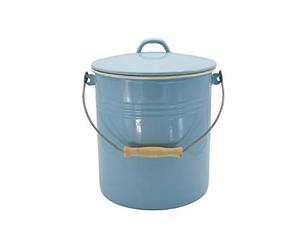 Krüger Karl M10PAB-Pattumiera con Coperchio, 10 l, Blu