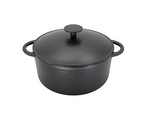 Krüger Karl, Pentola da Carne in ghisa, Modello Rustica, Nero, 20 cm