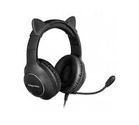 KRÜGER & MATZ KM0659 - Microfono integrato, Controlli integrati CUFFIE GAMING, Nero