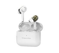 Krüger & Matz M4 PRO - Cuffie wireless Dual Driver TWS con microfono integrato, custodia di ricarica KMPM4