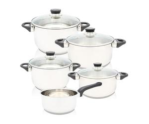 Krüger SAP - Set di 5 pentole in Acciaio Inox