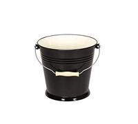 Krüger W10TR - Secchio per acqua serie Trieste, 10 litri, nero, altezza 27 cm, diametro 28 cm