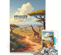 Kruger, Afrique 1000 pezzi Puzzle per adulti | Ma la sfida educativa divertente e umoristica è ideale come regalo 52x38cm