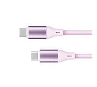 Kruger & Matz Cavo USB tipo C - USB tipo C 100 W 1 m Silicone Rosa KM1269-1P