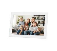 Kruger&Matz Cornice per Foto Digitale FRAMEO 1280 x 800 Pixel 10,1" Wi-Fi MicroSD Riproduzione Video Clip Timer Meteo Cornice Bianca KM1100W