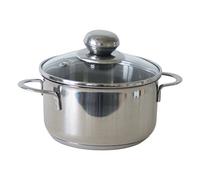 Kruger Saucepot Saturn 14 cm, 1,0 l, Argento in Acciaio Inox