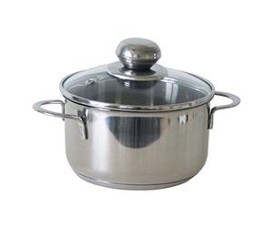 Kruger Saucepot Saturn 14 cm, 1,0 l, Argento in Acciaio Inox