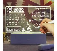 krui Bacheca Creativa Luce Notturna A Led USB Bacheca Luce Natalizia Con Penna Regalo Per Bambini Lampada Da Notte Con Decorazione Fidanzata (B)