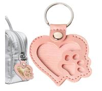 Krujecnt Ciondolo Portachiavi Pellet di Pelo per Cani - Pendente in Pelle per Borsa,Ciondolo Ricordo Commemorativo Portachiavi Da Conservazione Per Raccolta Adulti E Bambini Borsa Zaino Borsellino