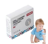 Krujecnt Copri dito per la pulizia orale, salviette per denti e gengive per bambini | Spazzolino da denti per ragazzi e ragazze, 10 pezzi | Salviette detergenti delicate per la lingua del tessuto non