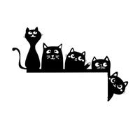 Krujecnt Decorazione per porta per gatti, decorazione angolare per porta di Halloween, divertente cartello decorativo fatto a mano, resistente alla ruggine, decorazione angolare per gli amanti dei