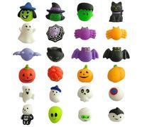 Krujecnt Giocattolo Schiacciabile Halloween | 24 Pezzi Giocattolo Anti Stress Da Schiacciare | Giochi Tascabili per Giovani Adolescenti Bambini Adulti Concentrazione Relax Gestione dello Stress