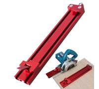 Krujecnt Guida Regolabile Base Macchina Taglio | Guida di Precisione per Taglio Legno,Attrezzi di Falegnameria con Morsetto per Linee Rette Porte Lavori di Rifinitura