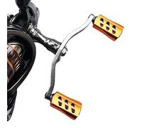 Krujecnt Mulinello da pesca con manico potente, comodo braccio oscillante con impugnatura cava, per pesca a traina, per acqua dolce, marina, kayak, pesce di mare