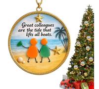 Krujecnt Ornamenti Natalizi 'Amicizia, Pendente Decorativo Bidimensionale Come Ricordo, Decorazione Per Albero Di Natale, Per La Donna Il Compleanno L Albero La Femmina La Sorella La Porta La Famiglia