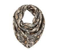 Krujecnt Sciarpa Stampa Serpente Con Tasca Nascosta A Cerniera, Sciarpa Da Viaggio Leggera Per Uomini & Donne, Foulard Infinito Alla Con Riposto Segreto Per Telefono, Contanti, Carte
