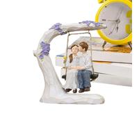 Krujecnt Statuette di coppia | Statuette romantiche di coppia innamorata | Scultura in resina per camera da casa centrotavola porta TV libreria mensola tavolo scrivania bancone