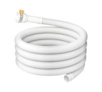 Krujecnt Tubo di scarico AC - Tubo di scarico deumidificatore da 3 m | Adatto per tubi di diametro 2,5 cm con giunto in gomma clip per deumidificatore condotto di sfiato commerciale
