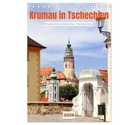 Krumau in Tschechien - Wunderschönes Cesky Krumlov (Tischkalender 2026 DIN A5 hoch), CALVENDO Monatskalender: Ein Besuchermagnet in Südböhmen an den Flussschleifen der Moldau