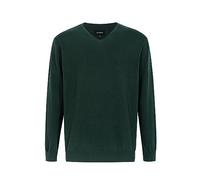 Krumba Uomo Cotone Oversize Scollo a V. Classico Pull-On Maglione 3XL Verde