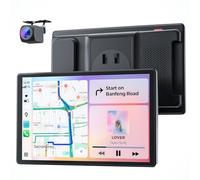 Krunia Schermo Portatile 8'' per Apple CarPlay e Android Auto, Display HD 1440x900, Supporto Magnetico, Aggiornamenti OTA, Telecamera di Retromarcia, Bluetooth, Controllo Vocale, Navigazione GPS