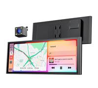 Krunia Schermo Portatile Wireless da 9,26" CarPlay per Apple CarPlay & Android Auto, Aggiornamenti OTA, Telecamera di Retromarcia, Mirror Link, Bluetooth 5.0, Controllo Vocale, Navigazione GPS, FM