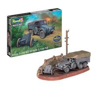 Revell Kit modello scala 1:76 Krupp Protze KFZ 69 con 3,7 cm Pak Multicolore