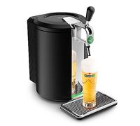 Krups Beertender - Macchina per birra a pressione, fusti da 5 l, marca Heineken, indicatore luminoso, temperatura e schiuma perfette, birra fresca, facile installazione, compatta nera VB450E10