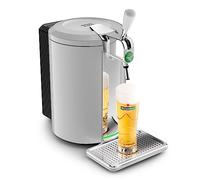 Krups Beertender - Macchina per birra a pressione, fusti da 5 l, marca Heineken, indicatore luminoso, temperatura e schiuma perfette, birra fresca, installazione facile, compatto VB452E10