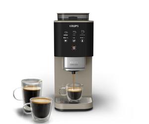 Krups Coffee Crush Extra, Macchina Caffè Automatica, Chai, SA402A | Super Compatta, Ingombro Minimo, 3 Livelli di Macinatura, Intensità e Temperatura Regolabili, 1370 W
