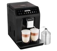 Krups EA8948 Evidence Plus - Macchina da caffè automatica, display XL OLED, tecnologia Barista Quattro Force, 16 varianti di caffè, 3 varianti di tè, funzione One Touch Cappuccino nero metallizzato