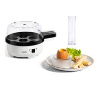 Krups Cuociuova Ovomat EG2331 – 7 uova, misurino acqua, senza BPA, Bianco/Nero