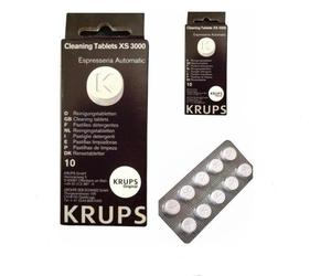 Krups Espresseria Detergente (rimozione olio) Compresse, Confezione da 10 pez...