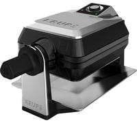 Krups FDD95D piastra per waffle 2 waffle 1200 W Nero, Acciaio inossidabile