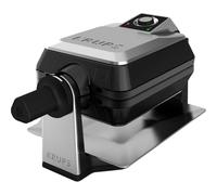 Krups FDD95D piastra per waffle 2 waffle 1200 W Nero, Acciaio inossidabile