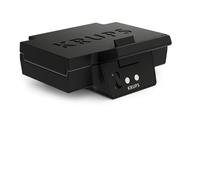 Krups FDK Iconic Sandwichmaker, 850 W, piastre antiaderenti rivestite in ceramica, design iconico, conservazione verticale, facile da usare, nero, FDK461